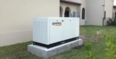 generator installation service showing standby generator professionally installed for residential power backup in Grand Rapids, MI