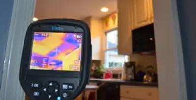 home energy audit service using thermal imaging to evaluate electrical efficiency inside a home in Grand Rapids, MI
