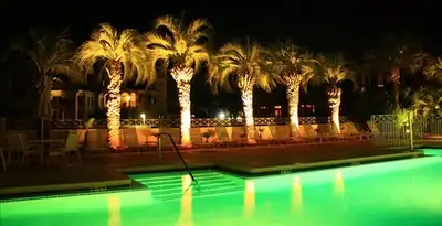 landscape lighting installation services illuminating outdoor recreational areas in Grand Rapids, MI