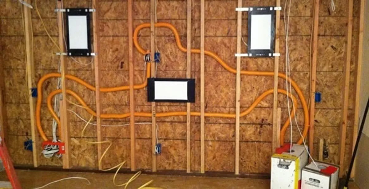 new construction wiring project displaying complete electrical system layout installed by professionals in Grand Rapids, MI