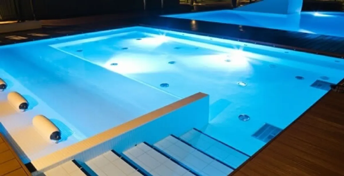 pool light installation and repair services providing modern illuminated pool lighting in Grand Rapids, MI