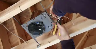Professional recessed lighting installation with electrical wiring by licensed electricians in Grand Rapids, MI
