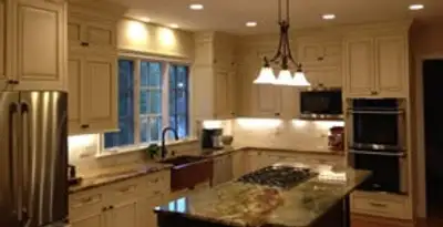 Recessed lighting installation enhancing interior lighting by professional electricians in Grand Rapids, MI