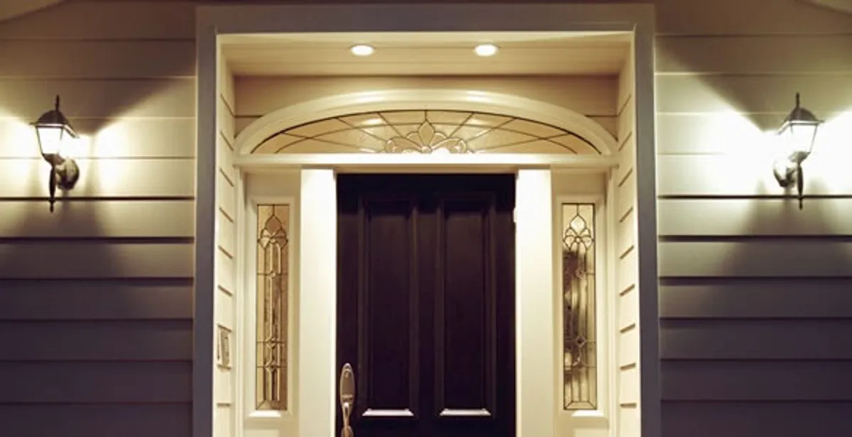 security light installation services with professionally installed entryway lighting in Grand Rapids, MI
