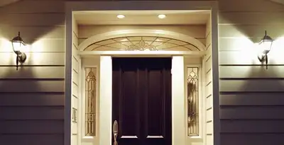 security light installation services with professionally installed entryway lighting in Grand Rapids, MI