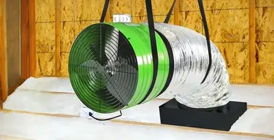 whole house fan installation services with professionally mounted ventilation fan system in Grand Rapids, MI